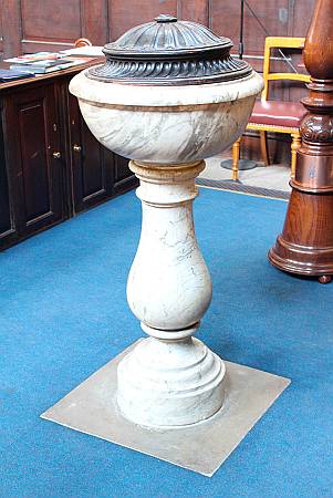 St Mary Le Strand - the Font